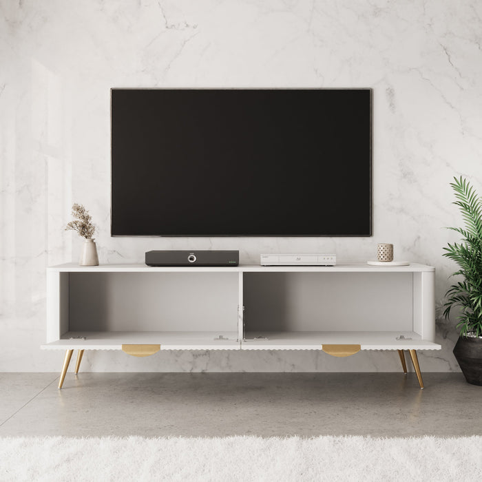 Meubella - TV-Meubel Lima - Wit - 163 cm