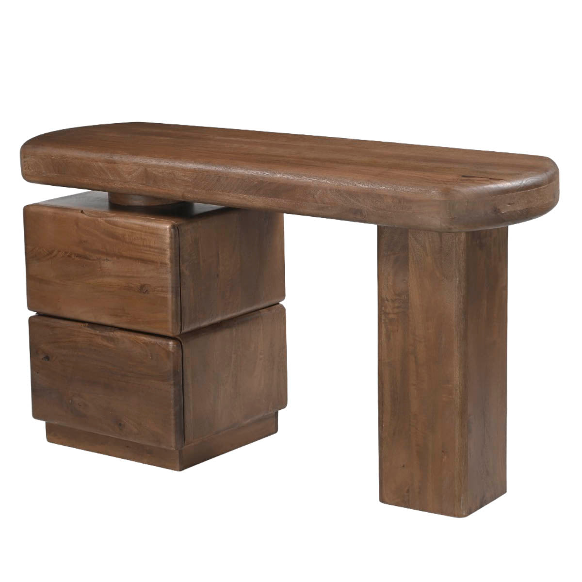 DÉJA Living - Bureau Donkerbruin Hout - 140x45x75cm - Noria