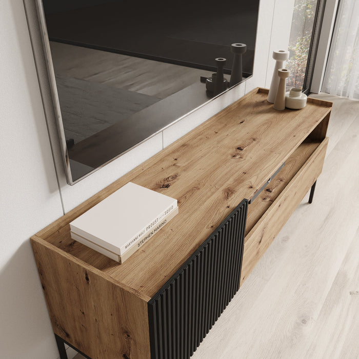 Meubella - Capri - TV-Meubel - Eiken - 150 cm