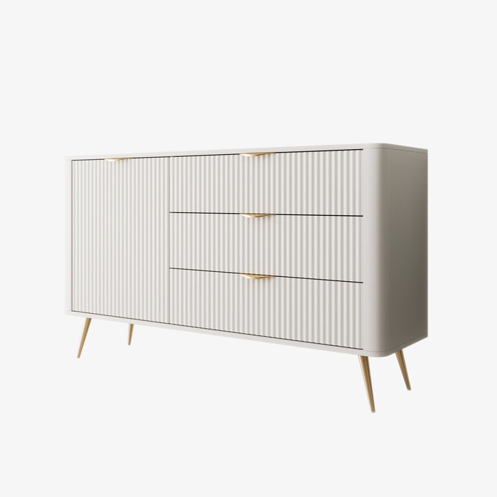 Meubella - Lima - Dressoir - Wit - 138 cm