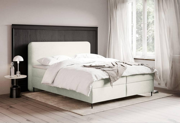 NADUVI Collection Boxspring Contero chenille 140 x 200 cm met