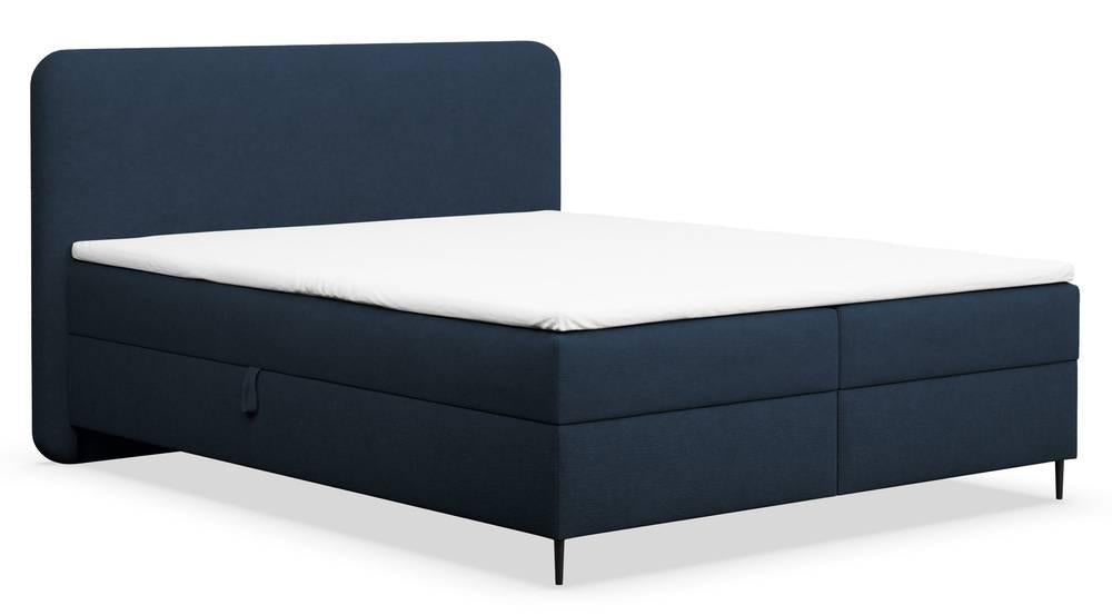 NADUVI Collection Boxspring Contero chenille 140 x 200 cm met