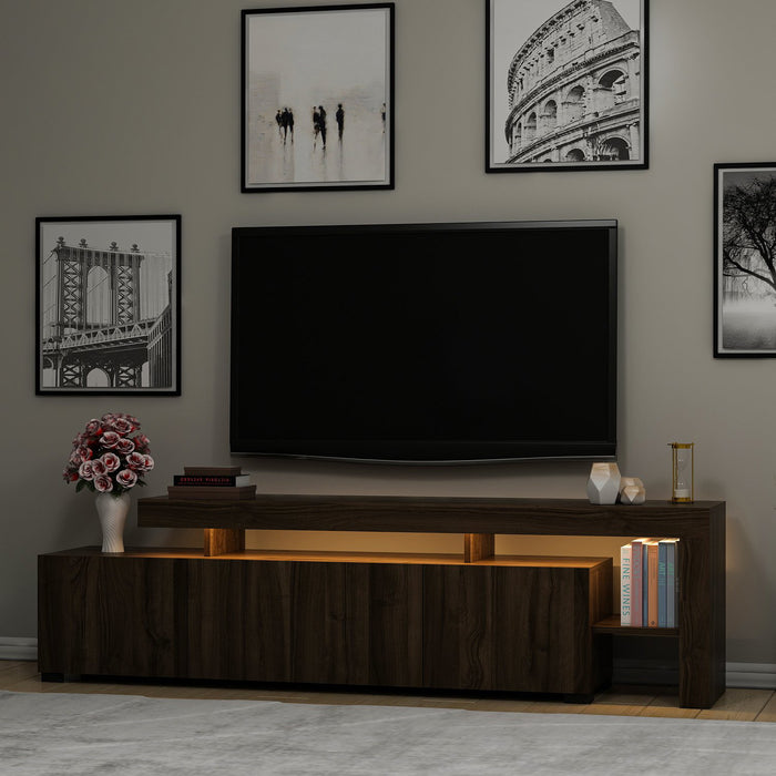 Giga Meubel - Tv-meubel Walnoot Hout - 192x37x53cm - Beliz