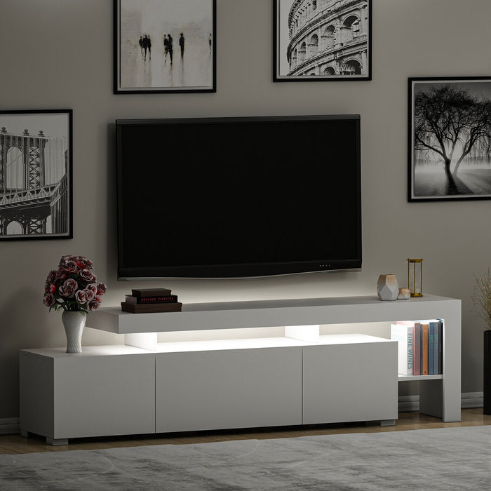 Giga Meubel - Tv-meubel Wit Hout - 192x37x53cm - Beliz