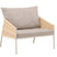 Fjôrd - Fauteuil Beige Stof - 90x98x74cm - Louie