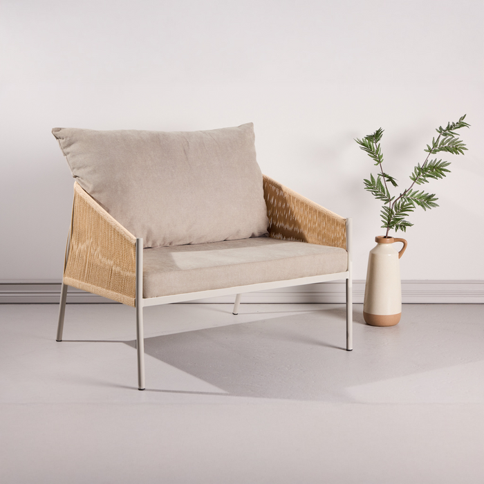 Fjôrd - Fauteuil Beige Stof - 90x98x74cm - Louie