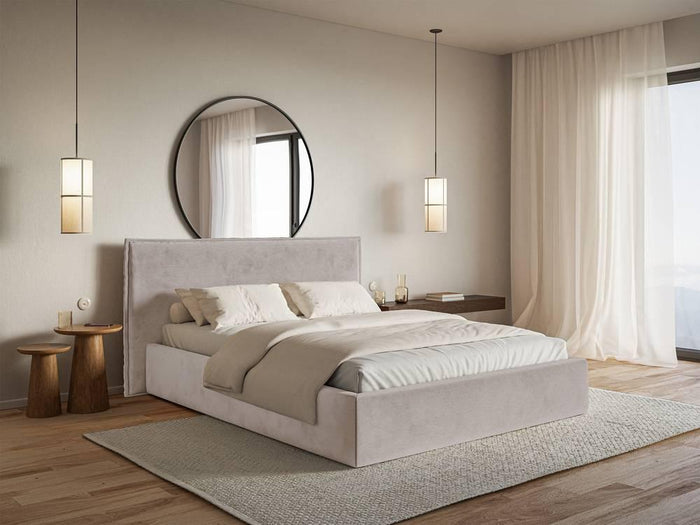 NADUVI Collection Bedframe Esmay velvet met opbergruimte 180 x 200 cm