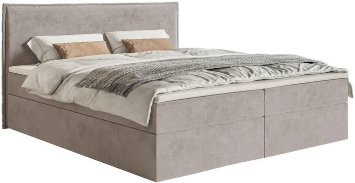NADUVI Collection Boxspring Esmay velvet met opbergruimte en topper