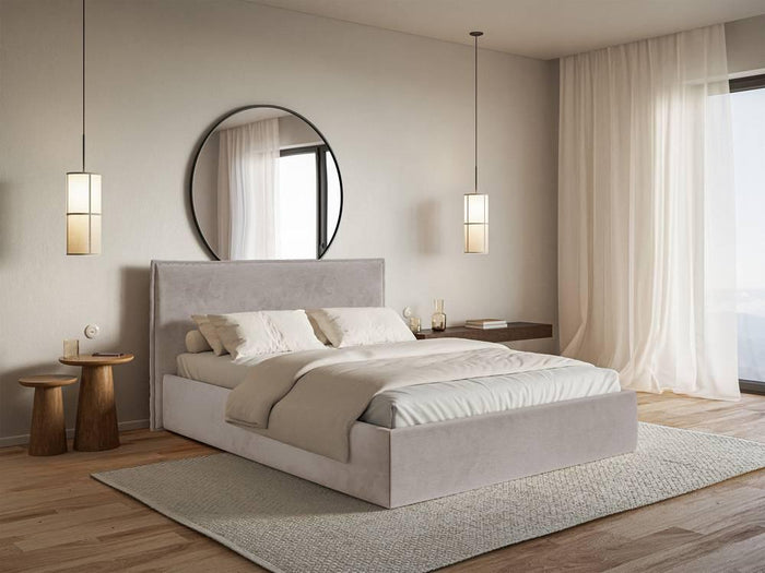 NADUVI Collection Bedframe Esmay velvet 160 x 200 cm