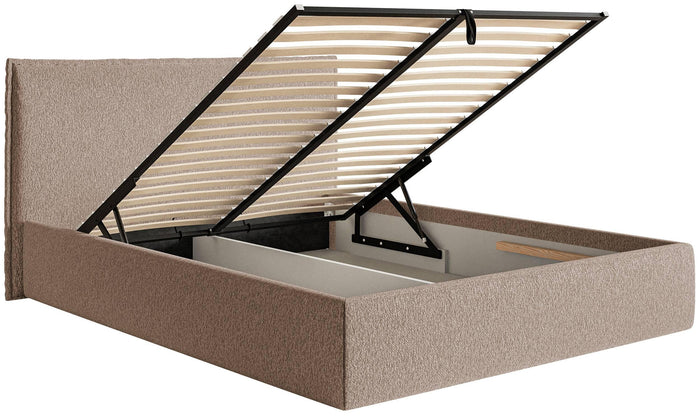 NADUVI Collection Bedframe Esmay chenille met opbergruimte 180 x 200