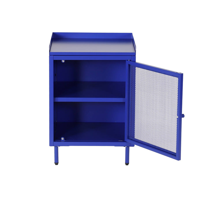 sweeek - Nachtkastje met 1 deur, metaal, industrieel