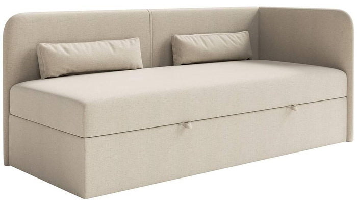 NADUVI Collection Jeugdbed Cambrils chenille rechts 90 x 200 cm met