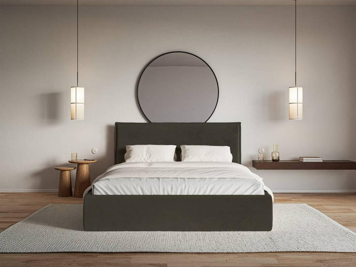 NADUVI Collection Bedframe Esmay velvet 200 x 200 cm