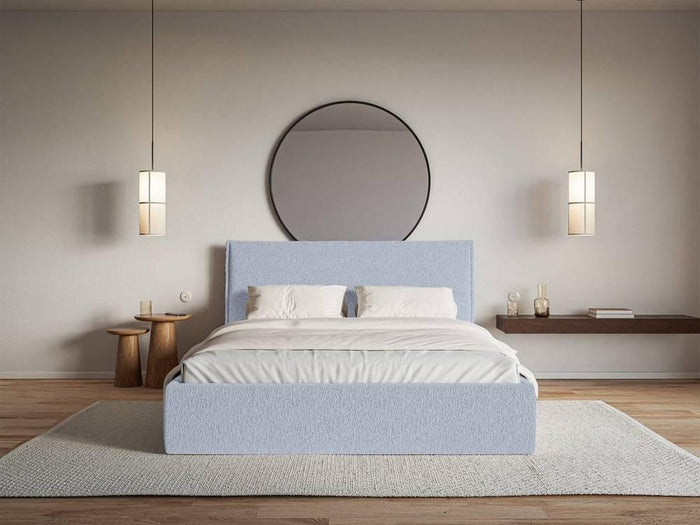 NADUVI Collection Bedframe Esmay chenille 140 x 200 cm