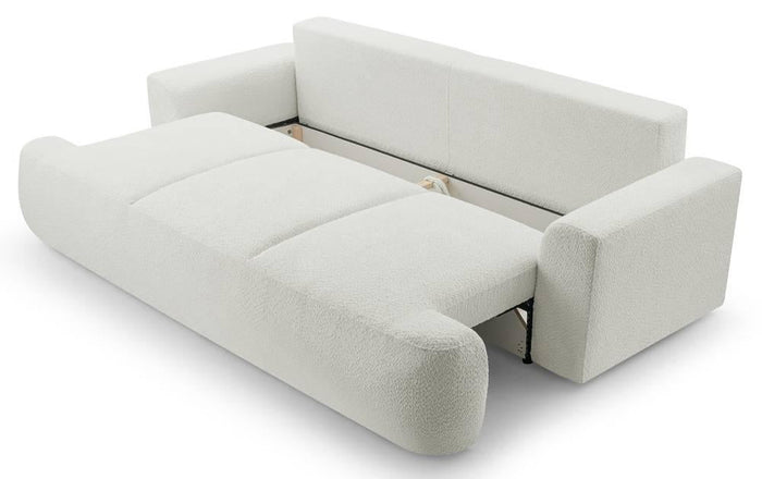 NADUVI Collection 3-zitsslaapbank Bontero bouclé met opbergruimte