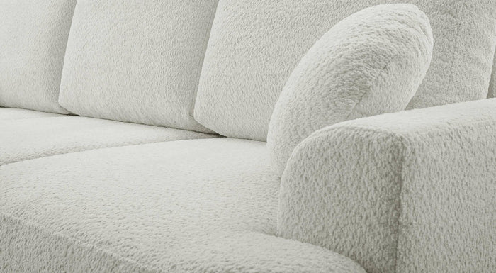 NADUVI Collection 3-zitsslaapbank Bontero bouclé met opbergruimte