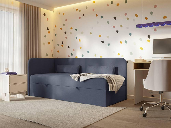 NADUVI Collection Jeugdbed Cambrils chenille links 90 x 200 cm met