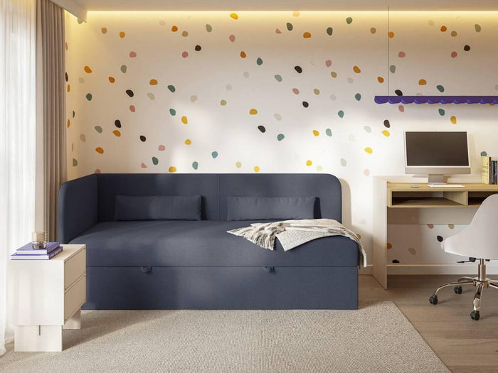 NADUVI Collection Jeugdbed Cambrils chenille links 90 x 200 cm met