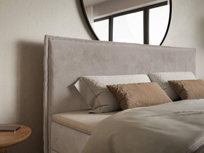 NADUVI Collection Boxspring Esmay velvet met opbergruimte en topper