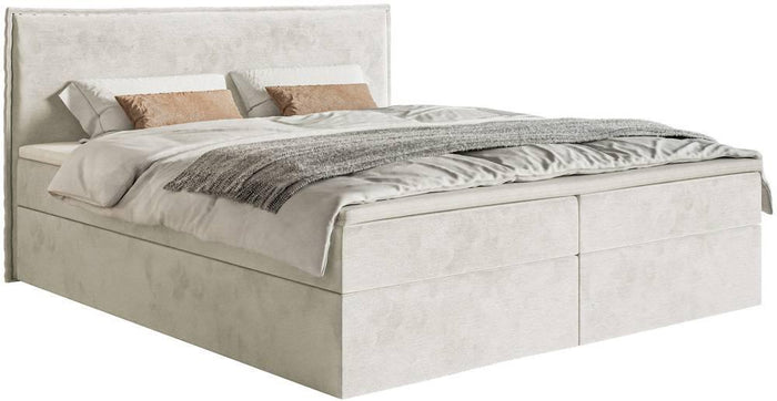 NADUVI Collection Boxspring Esmay velvet met opbergruimte en topper