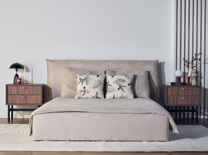 NADUVI Collection Bedframe Esmay velvet met opbergruimte 160 x 200 cm