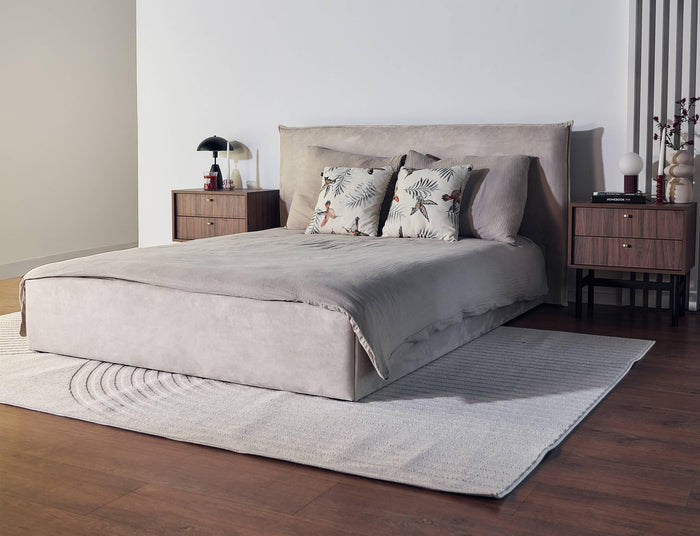 NADUVI Collection Bedframe Esmay velvet met opbergruimte 160 x 200 cm