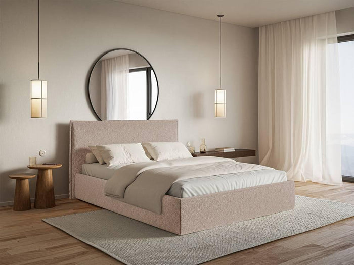 NADUVI Collection Bedframe Esmay chenille met opbergruimte 140 x 200