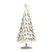 SVJ Kerstversiering Kerstboom - 17x17x38 cm - Metaal - Wit