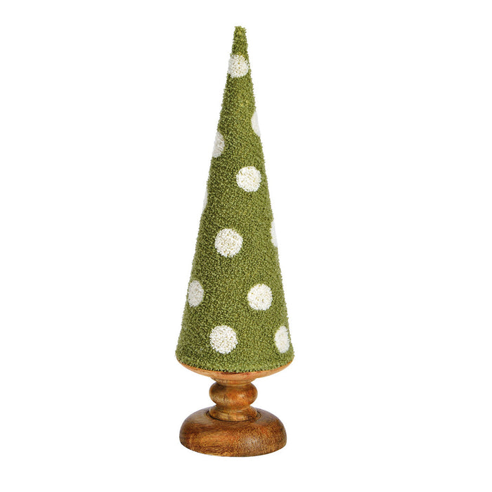 SVJ Kerstversiering Kerstboom - 11x11x40 cm - Hout - Groen