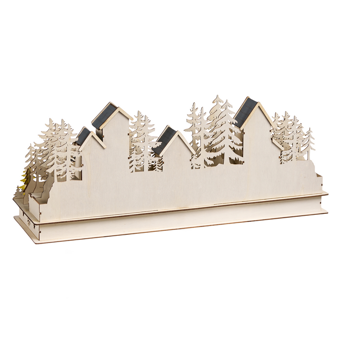 Beliani - VANSJO - LED kerstdecoratie - Lichtbruin - Multiplex