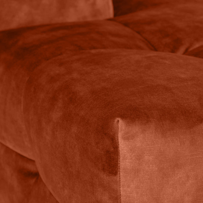 by fonQ Wies 4,5-zits Hoekbank Links - Fluweel - Terra