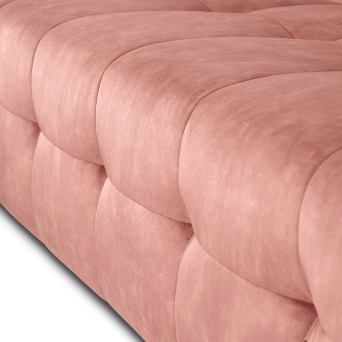 by fonQ Wies 4,5-zits Hoekbank Links - Fluweel - Oud Roze