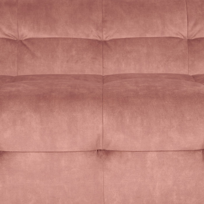 by fonQ Wies 4,5-zits Hoekbank Links - Fluweel - Oud Roze