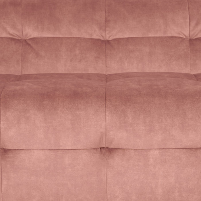 by fonQ Wies 4,5-zits Hoekbank Rechts - Fluweel - Oud Roze