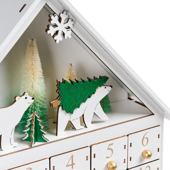 Beliani - MJOSA - LED kerstdecoratie - Wit - Multiplex