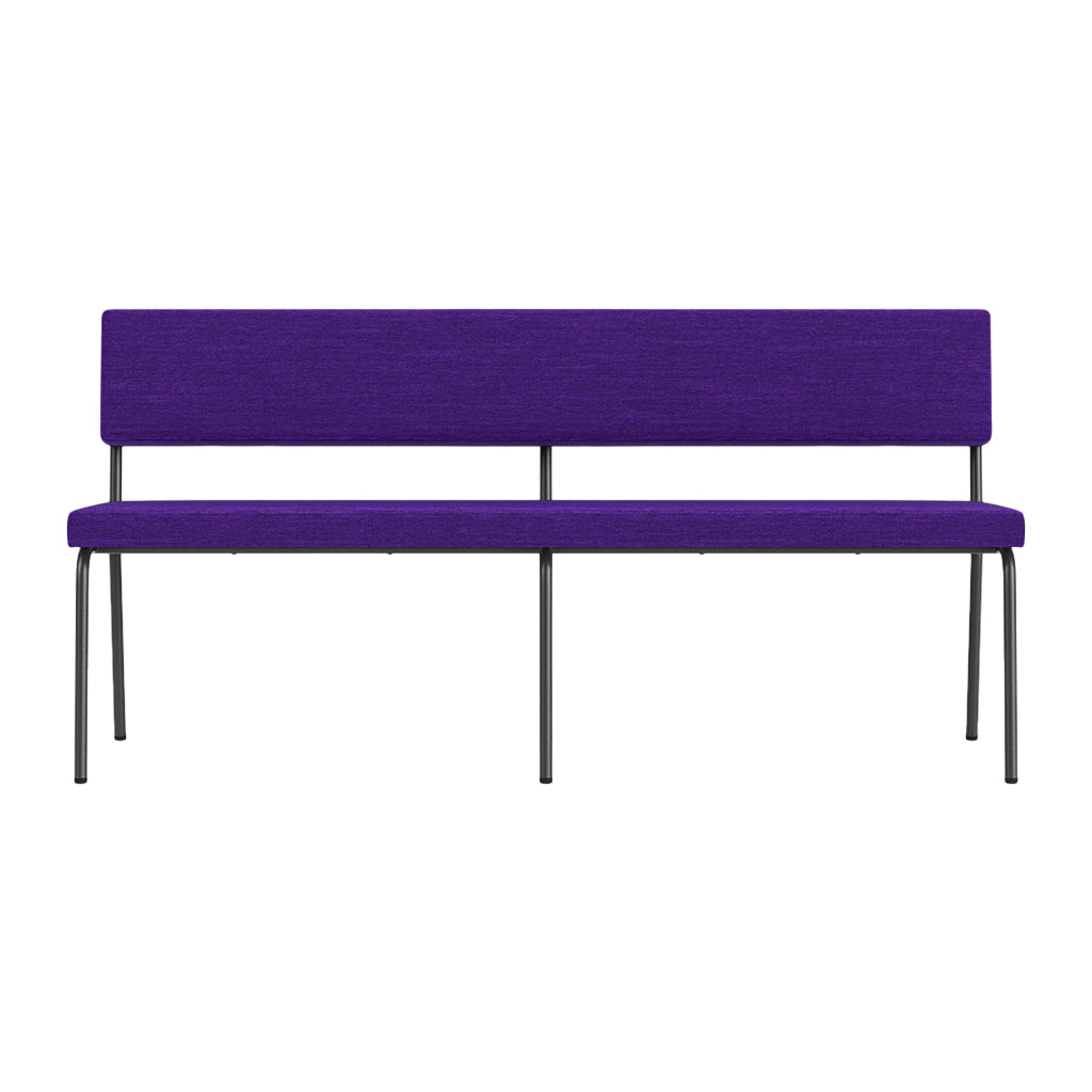 FÉST Monday 2-zits Eetkamerbank - Steelcut Quartet - Purple / Black