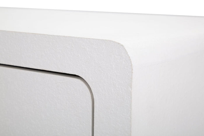 Wit houten nachtkastje 60x32x79 cm