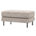 WOOOD Rodeo Hocker Op Poten - Ribstof - Ecru - 45x84x54