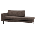 WOOOD Rodeo Daybed Links - Ribstof - Bruin - 85x203x86