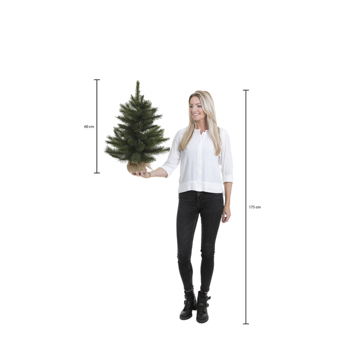 Triumph Tree Pittsburgh Kunstkerstboom Jute - H60 x Ø38 cm - Groen