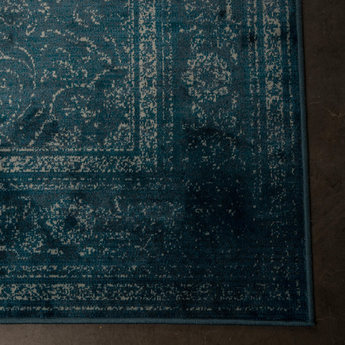 Dutchbone Rugged Vloerkleed 200 x 300 cm - Blauw