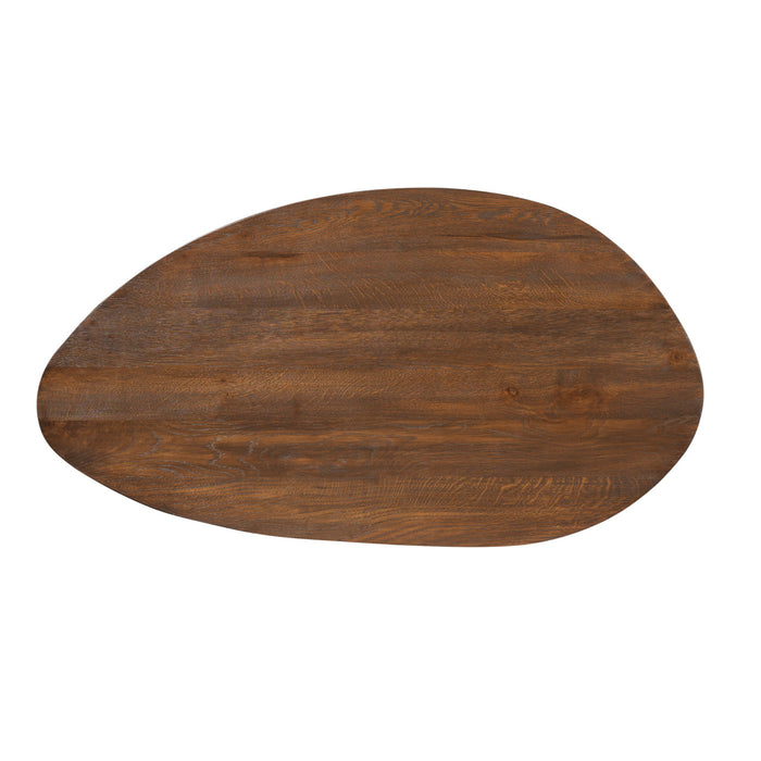 StarFurn - Salontafel Driehoekig Bruin Hout - 130x70x35cm - Zillah