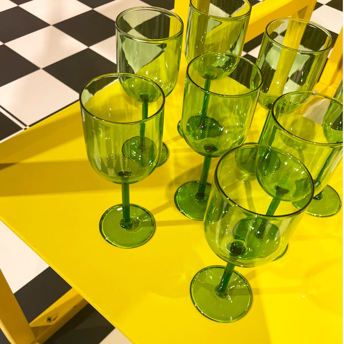 Studio About Glassware Wijnglas - Set van 2 - Green