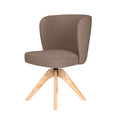 Puur Jude draaistoel hout - taupe