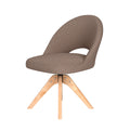 Puur Misty draaistoel hout - taupe