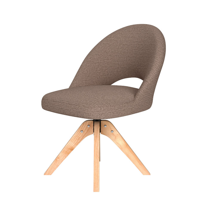 Puur Misty draaistoel hout - taupe