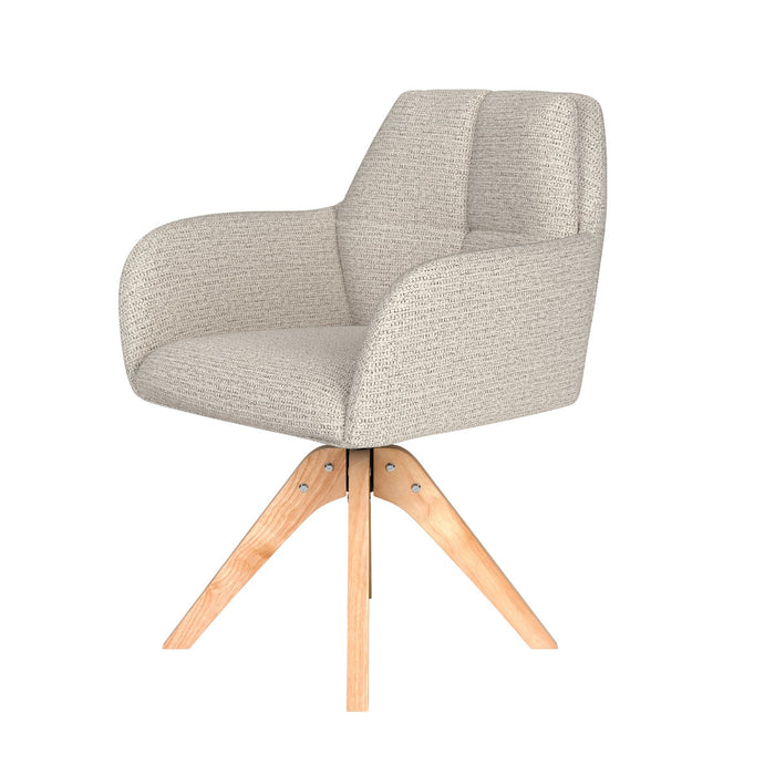 Puur Dannie draaistoel hout - off-white