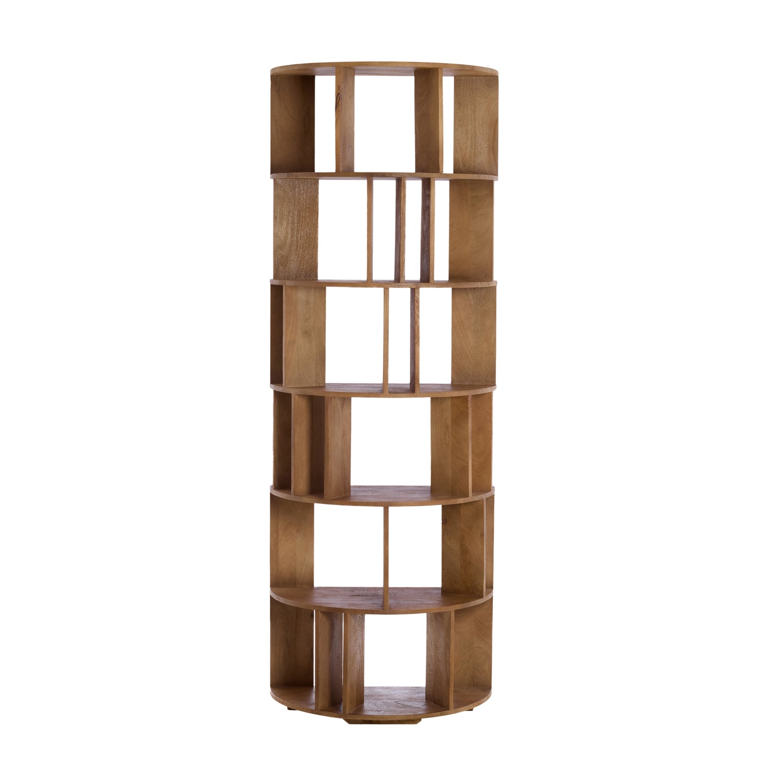 Light&living Wandkast open 76x37x212 cm LIMPYA licht bruin