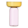 Ichendorf Milano Aura Vaas - Cilinder H 31 cm - Amber / Roze