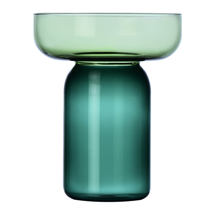 Ichendorf Milano Aura Vaas - Cilinder H 25 cm - Green / Petrol